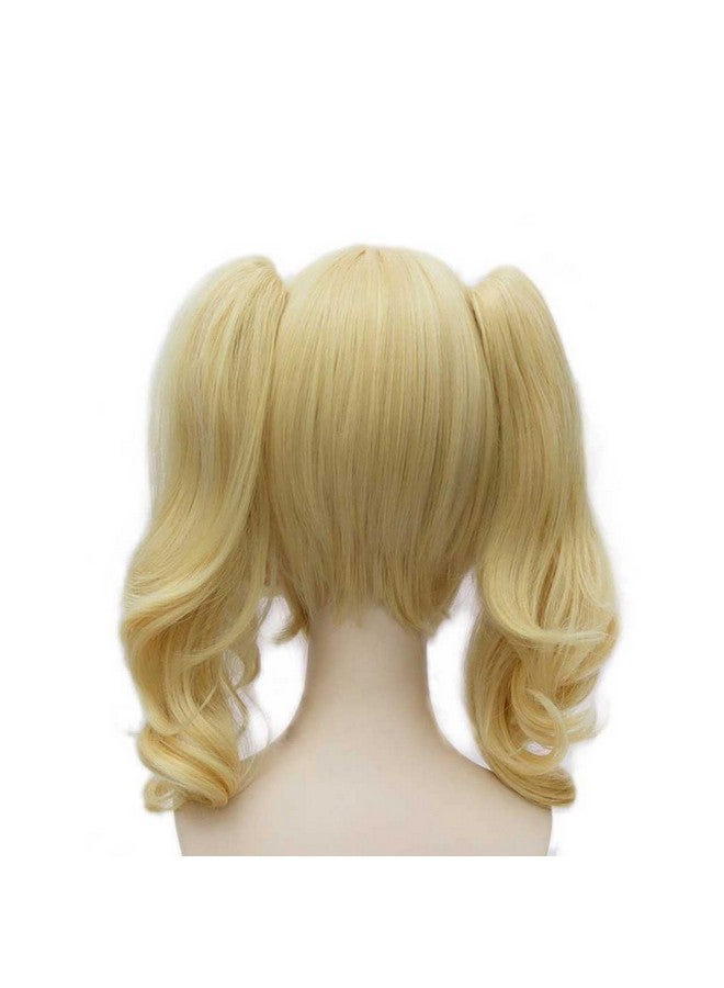 TSNOMORE Anime Cosplay Wigs for Women Blond Synthetic Wig with 2 Ponytails Halloween Costume Party Cosplay Wig - Image 2