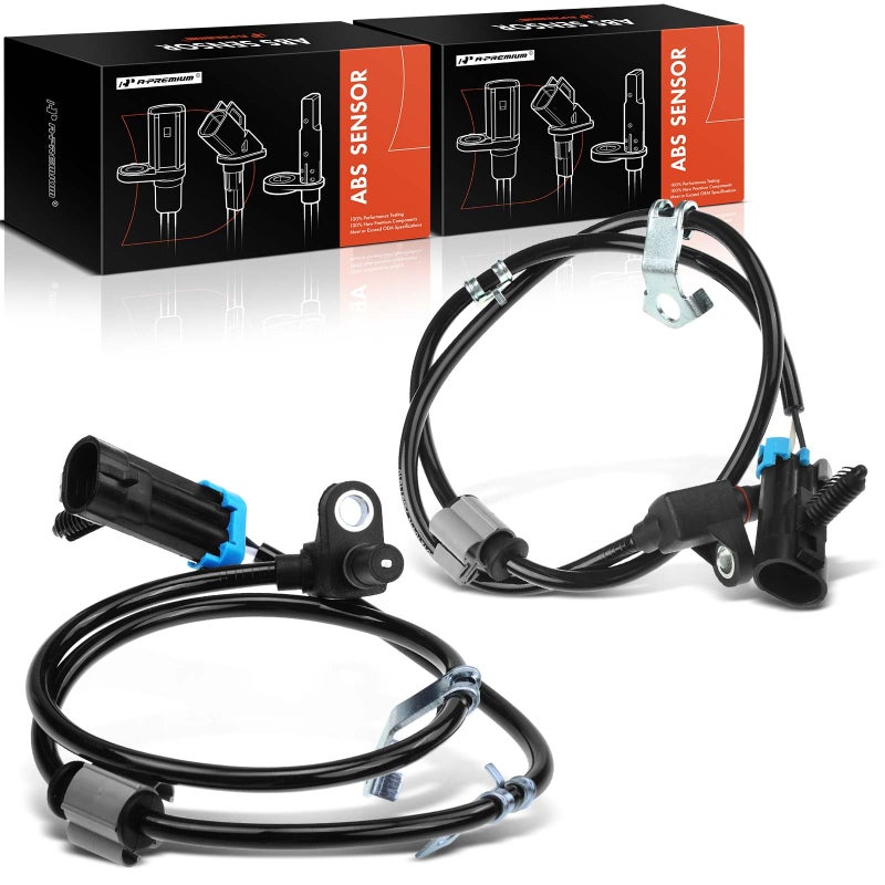 A-Premium APremium ABS Wheel Speed Sensor Compatible with Chevrolet GMC Models Astro 20032005 Safari 20032005 AWD Front Driver and Passenger Side Replace 15112458 15058370 2PC Set