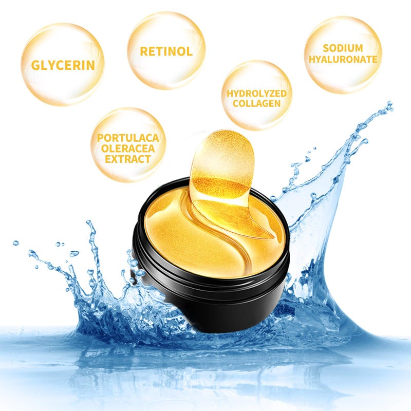 ASYBO Under Eye Patches, 120 Pcs Golden Under Eye Mask, Eye Treatment Mask for Under Eye Bags, Dark Circles, Puffy Eyes, Fine Lines, Anti-Aging and Anti-Wrinkle, Collagen Eye Mask Skincare - Image 2