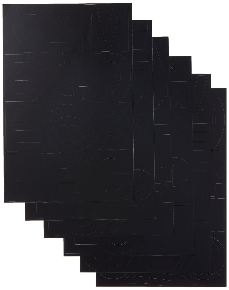 Headline Sign Stick-On Vinyl Letters and Numbers, Black, 3-Inch, Made in USA (31311) - Image 2