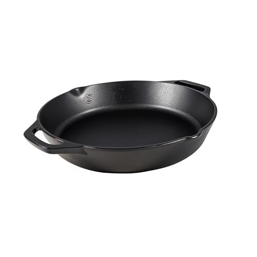 Add2Cart Pre Seasoned Cast Iron Skillet | Fry Pan | Iron Pan | Cast Iron Cookware| Cast Iron Frying Pan with 2 Side Handles | Gas and Induction Compatible, 10inch, Black - Image 1