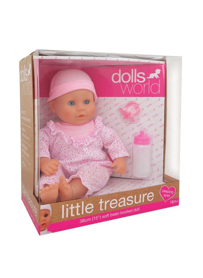 dolls world - كنز صغير ٣٨ سم (١٥ بوصة) وردي - Image 1
