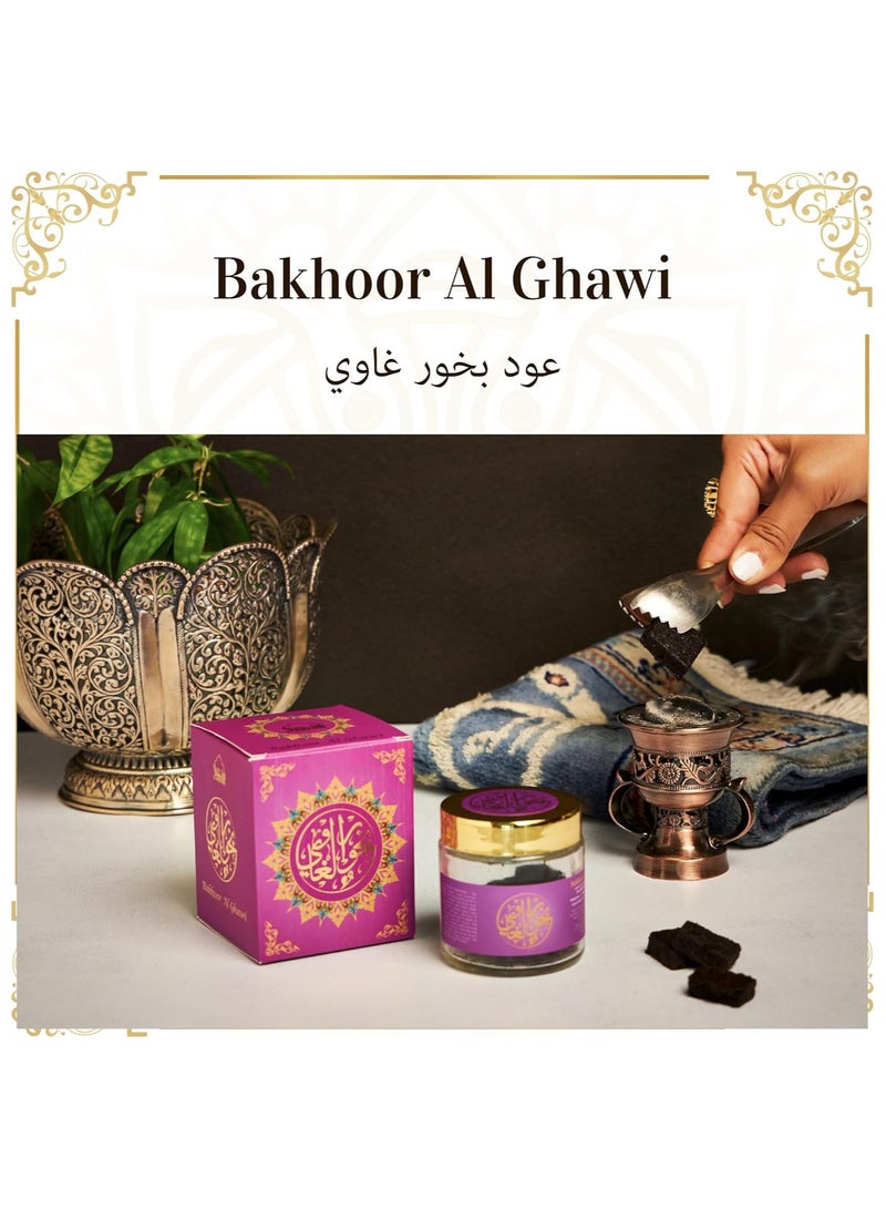 Dukhni Bakhoor Al Ghawi, Yemeni Oud Bakhoor | Arabic Incense | 40 gram jar | Handmade with Traditional Recipe | Deep Exotic Blend | Perfect for Prayer Time | To Relax & Meditate - Image 3