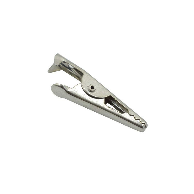 Bnafes 27Mm/1.06"" Alligator Clips Test Crocodile Clamps Silver Tone - (30 Pcs) - Image 3