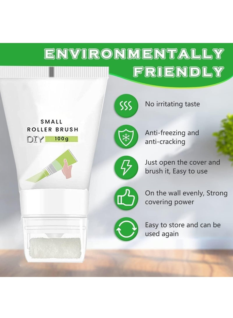 DubaiGallery Small Rolling Brush Wall Latex Paint, Wall Paint Repair Wall Paste, DIY Repair Renovation Removal Wall Prints / Scraper Tool White Wall Plaster Wall Repair Cream Mildew Crack - Image 1