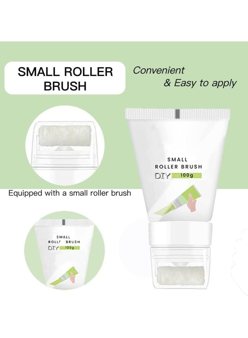 DubaiGallery Small Rolling Brush Wall Latex Paint, Wall Paint Repair Wall Paste, DIY Repair Renovation Removal Wall Prints / Scraper Tool White Wall Plaster Wall Repair Cream Mildew Crack - Image 3