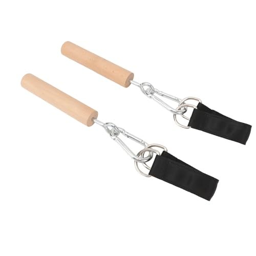 ZIZEV Pull Up Handle Grip, Pull Up Attachment 1 Pair of Sturdy Light Wooden Bars for Outdoor Use - Image 4