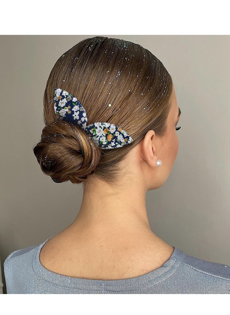 Aswewamt - 4 Pcs Deft Bun Maker French Twist Rabbit Ear Bun Twister Flower Flexible Quick Hair Styling Accessories for Women Girls - Image 1