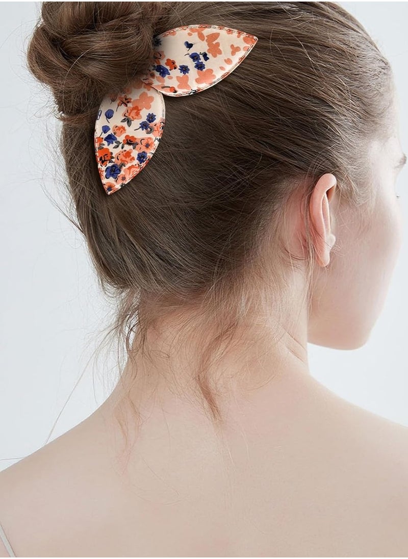 Aswewamt - 4 Pcs Deft Bun Maker French Twist Rabbit Ear Bun Twister Flower Flexible Quick Hair Styling Accessories for Women Girls - Image 1
