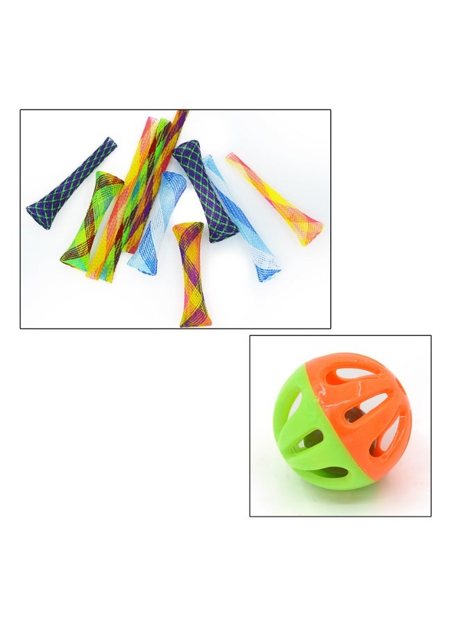 16PCS Cat Spring Toy, Toy Bell, Tube Toy Interactive Cat Toy and Cat Toy Pom Poms Balls for Kittens to Swat, Bite, Hunt - Image 4