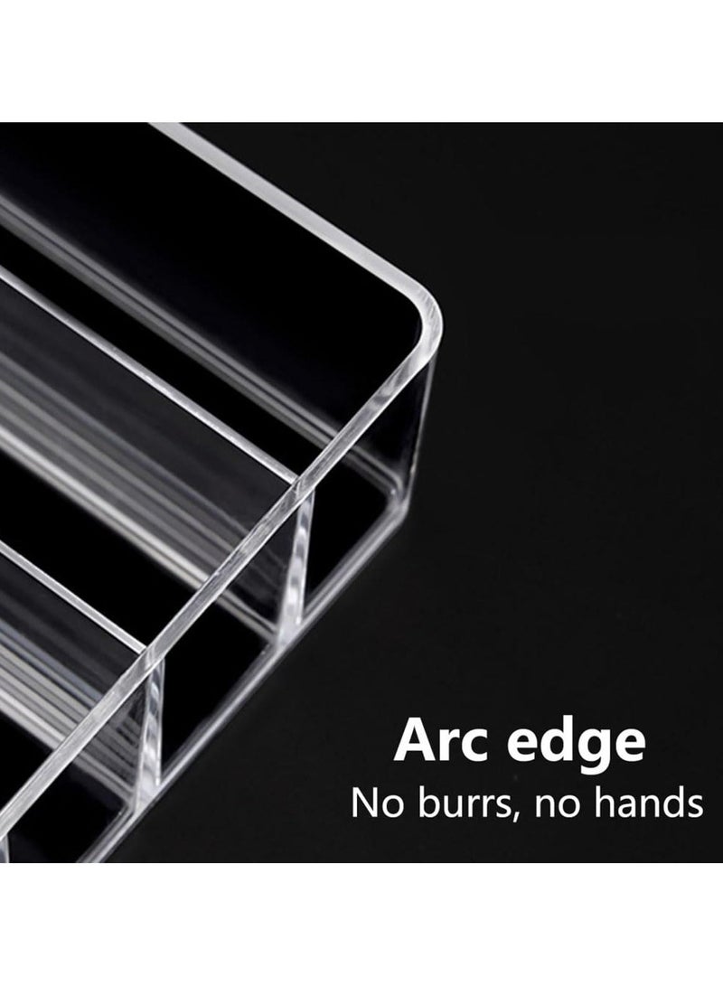 general Acrylic Cosmetic Storage Display Boxes, Makeup Organizer 7-Compartment Storage For Eyeshadow, Contour Kits, Blush For Dresser & Vanity - Image 2