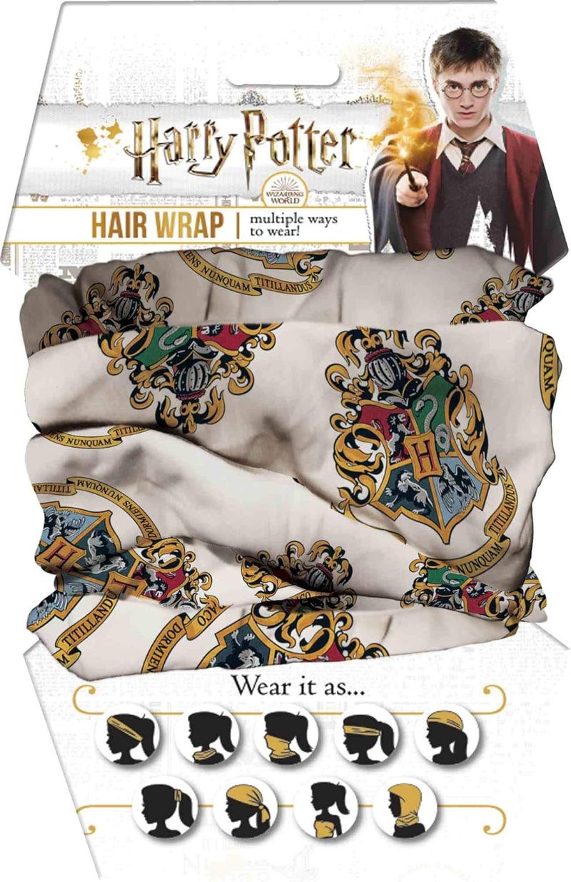 Spoontiques Spoontiques Hair and Face Wraps - Multifunctional Bandanna - Harry Potter Headband - Scarf - Neck Gaiter- Balaclava - Hogwarts Crest