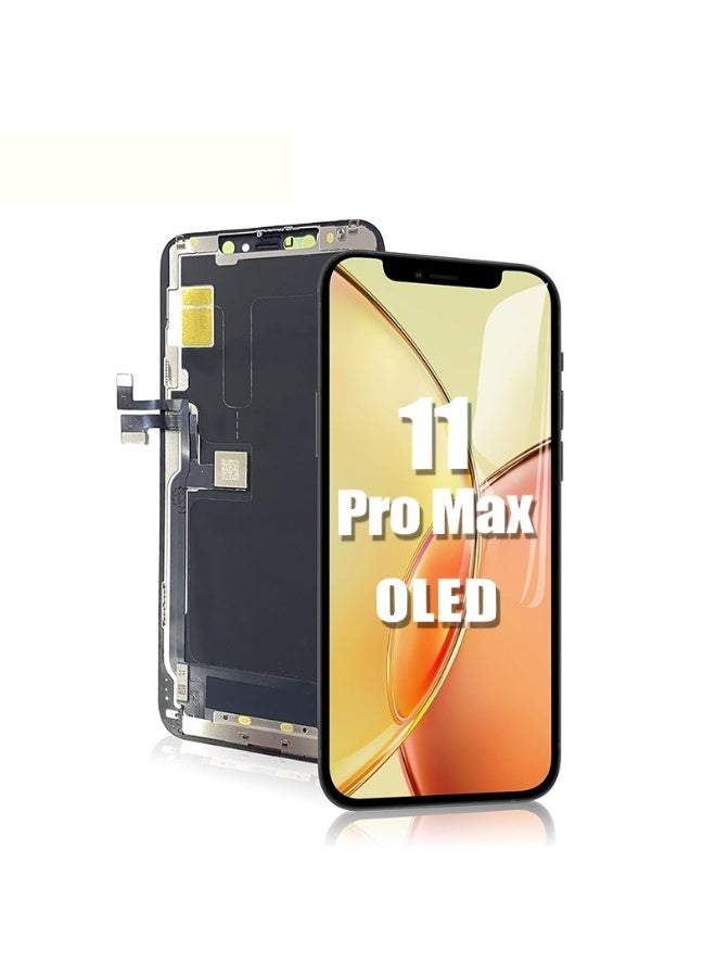 Kara Manda for iPhone 11 Pro Max Screen Replacement OLED [NOT LCD] 6.5 Inch Display 3D Touch Screen FHD Digitizer Frame Assembly Compatible with Model A2161, A2220, A2218 - Image 1