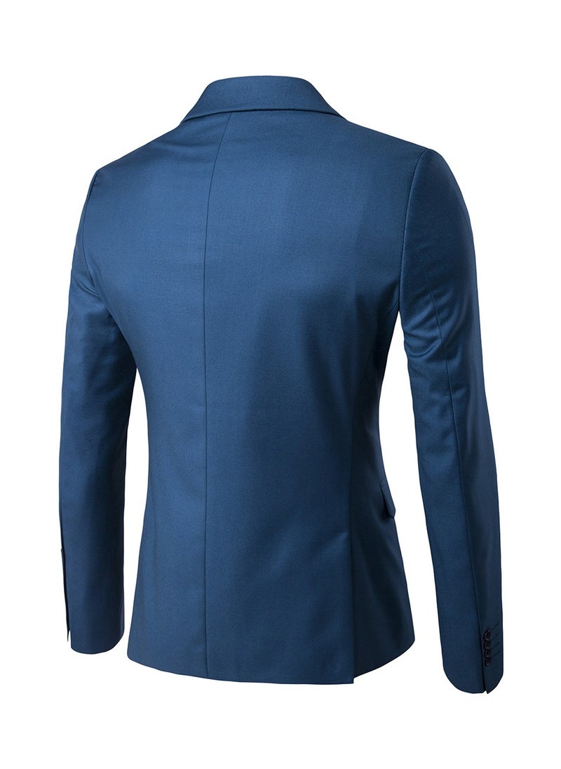 Shougu Fashionable And Versatile Business Solid Color Men's Suit Set Two-piece Set  - Image 2