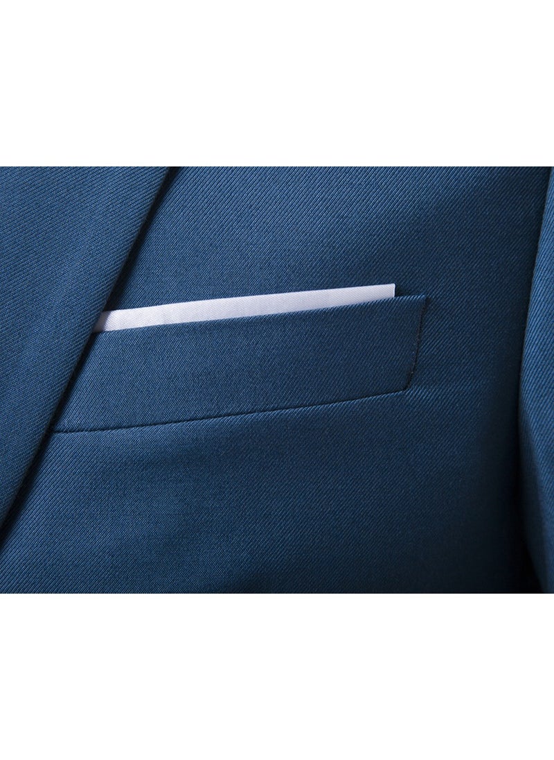 Shougu Fashionable And Versatile Business Solid Color Men's Suit Set Two-piece Set  - Image 3