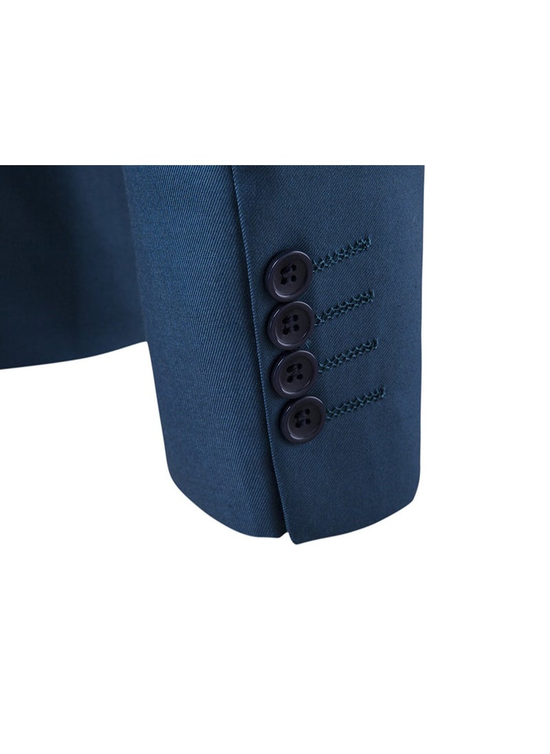 Shougu Fashionable And Versatile Business Solid Color Men's Suit Set Two-piece Set  - Image 5