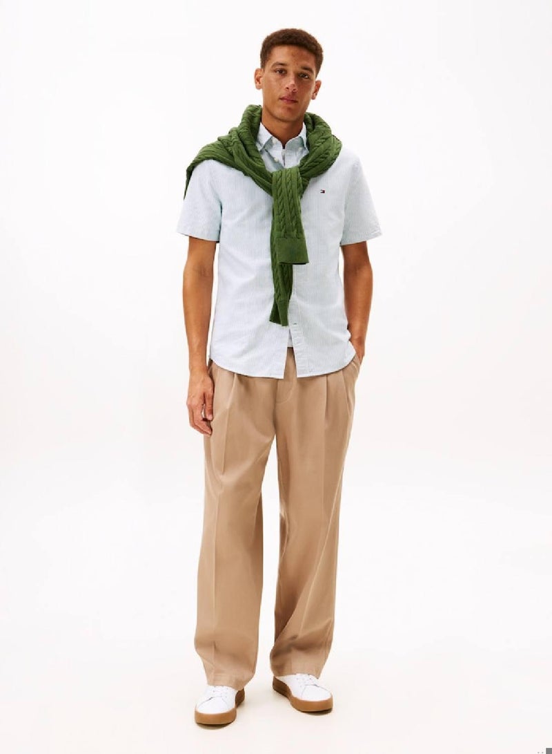 تومي هيلفيغر قميص أكسفورد مخطط هيرتيدج - Image 3