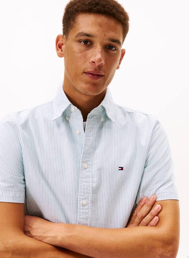 تومي هيلفيغر قميص أكسفورد مخطط هيرتيدج - Image 5