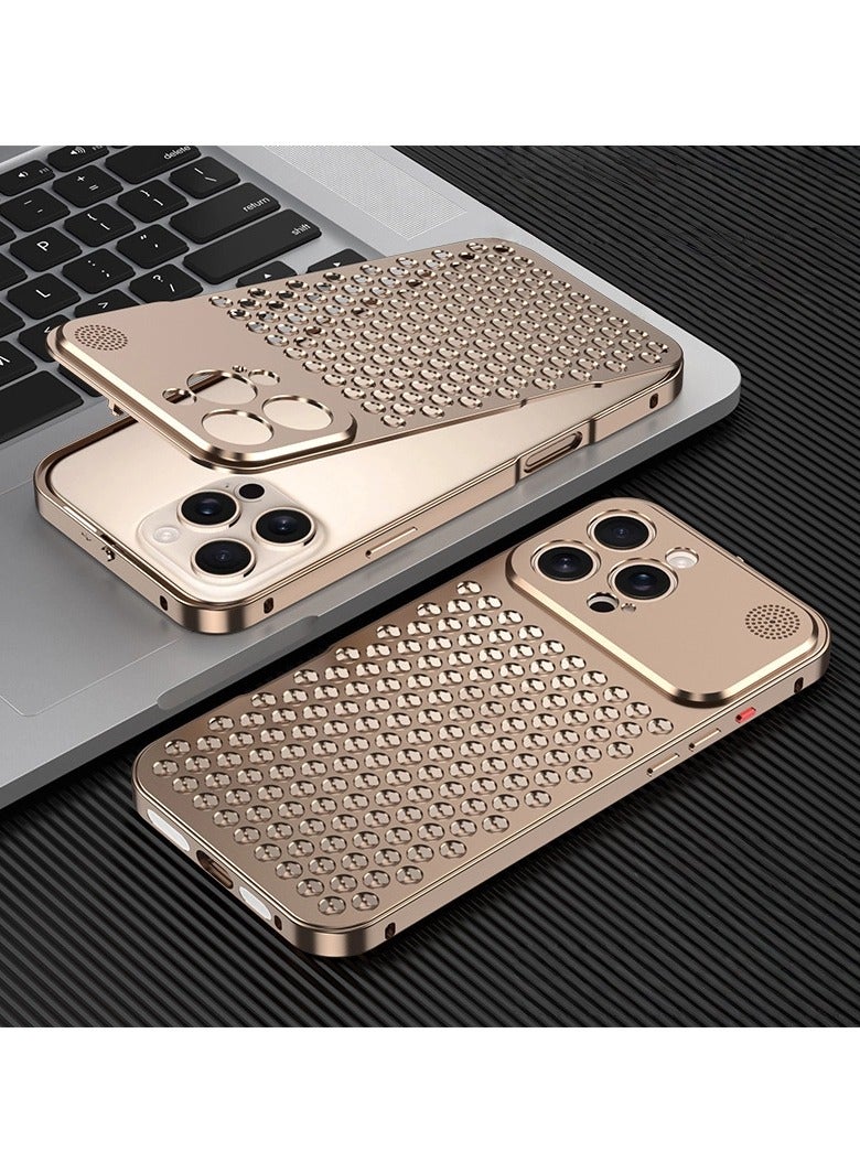غطاء iPhone 16 Pro Max المعدني العطري - تركيب دقيق - حماية قوية - انبعاث عطري منعش - تبديد حراري فعال - Image 1