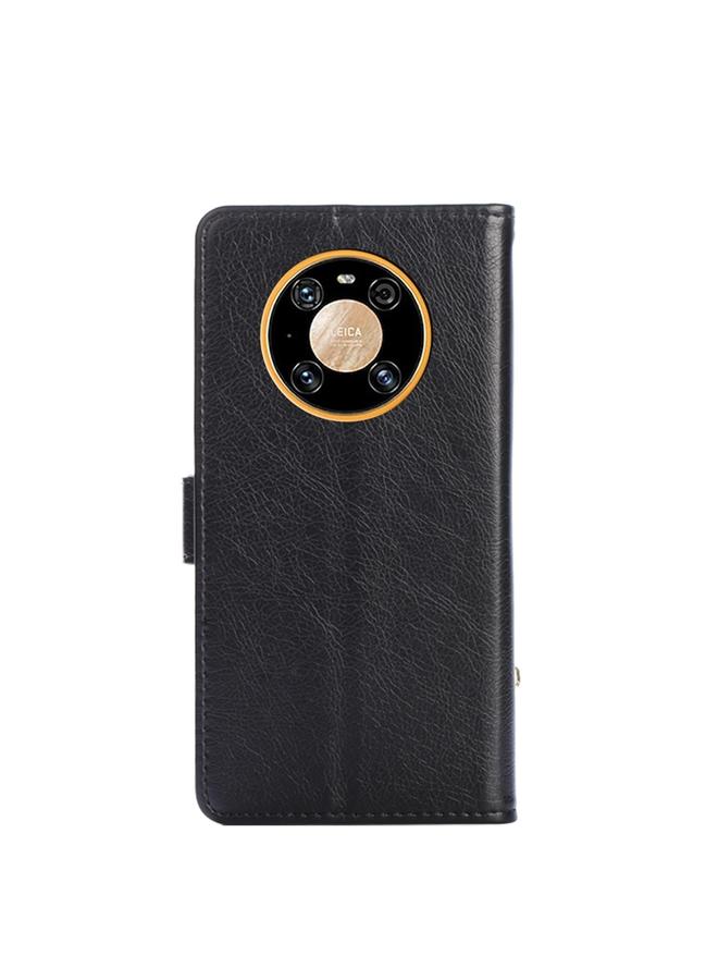 اس-توب جراب لهاتف Huawei Mate 40 Pro بسحاب من البولي يوريثان الحراري + جراب جلدي قلاب أفقي مع حامل وفتحة بطاقة ومحفظة وحبل - Image 3