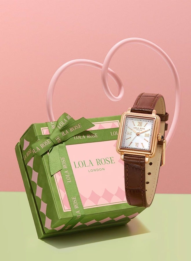 LOLA ROSE ​​Women's Lola Rose Brown Dial Watch - Classic Rose Collection Timepiece with Elegant Brown Dial, Sophisticated Jewelry Watch for Women, Perfect for Daily Wear and Special Occasions​​ - Image 5