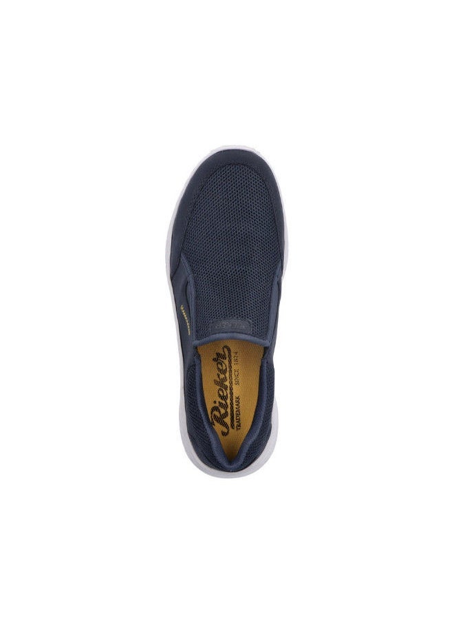 rieker - Rieker Mens Casual Shoes 13155-14 Namur Blue 116-1079 - Image 1