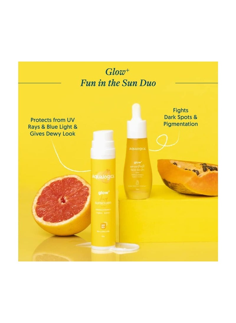 Aqualogica Aqualogica Fun In The Sun Duo Sunscreen (50g) | Face Serum (30ml)  - Image 2