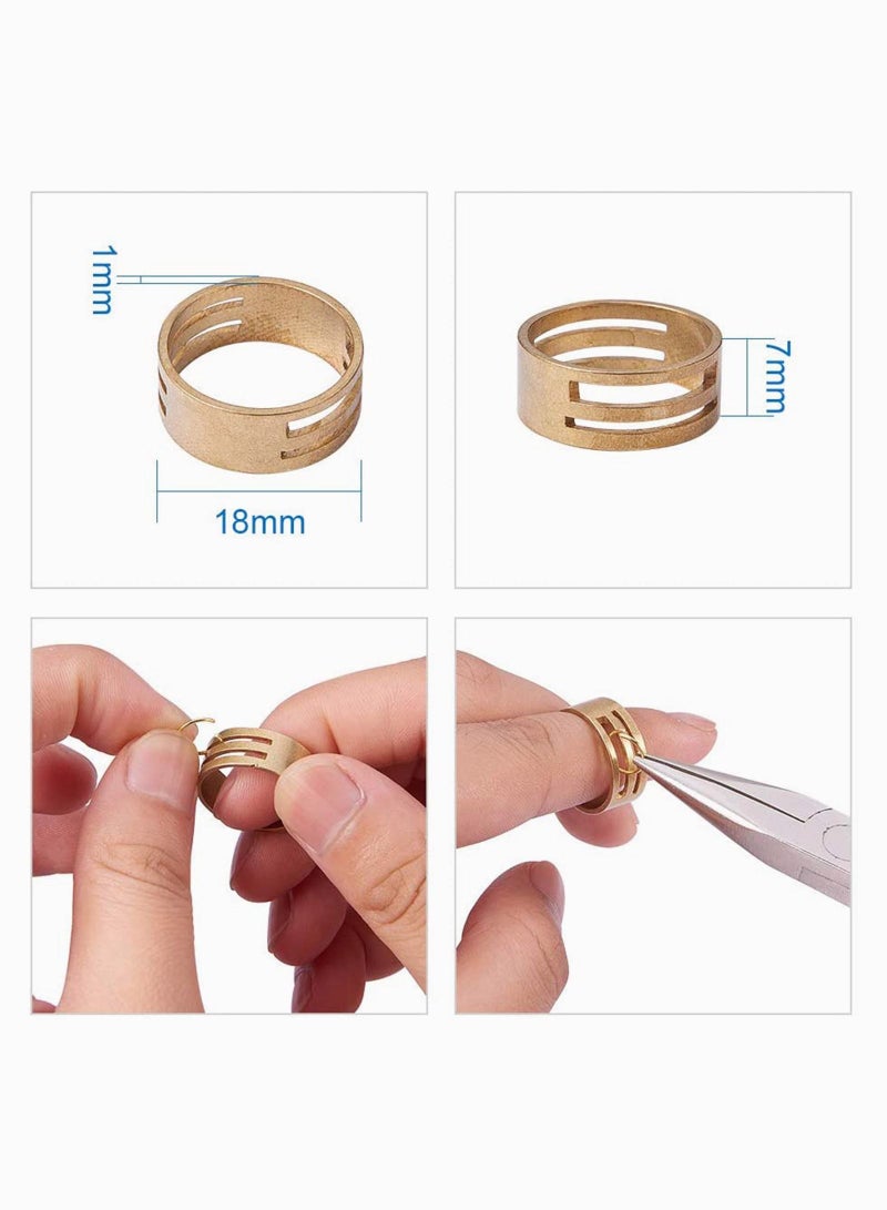 واي آند دي Jewellery Making Kit Iron Jewelry Findings With Open Jump Rings Lobster Claw Clasps Flat Nose Plier Beading Tweezer And Ring Assistant Tool  - Image 3