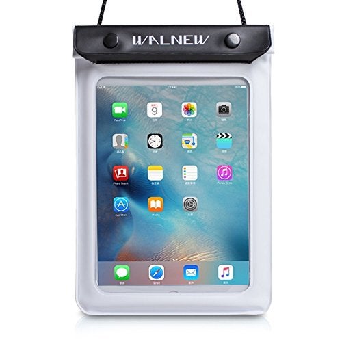 WALNEW Universal Waterproof eReader Protective Case Cover for Kindle Colorsoft Signature Edition/7"/6.8“Kindle Paperwhite/6" Kindle 2024/Oasis/Kindle Fire 7,iPad mini,Kobo Clara/Nia and More, White - Image 1