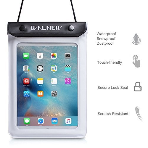 WALNEW Universal Waterproof eReader Protective Case Cover for Kindle Colorsoft Signature Edition/7"/6.8“Kindle Paperwhite/6" Kindle 2024/Oasis/Kindle Fire 7,iPad mini,Kobo Clara/Nia and More, White - Image 4