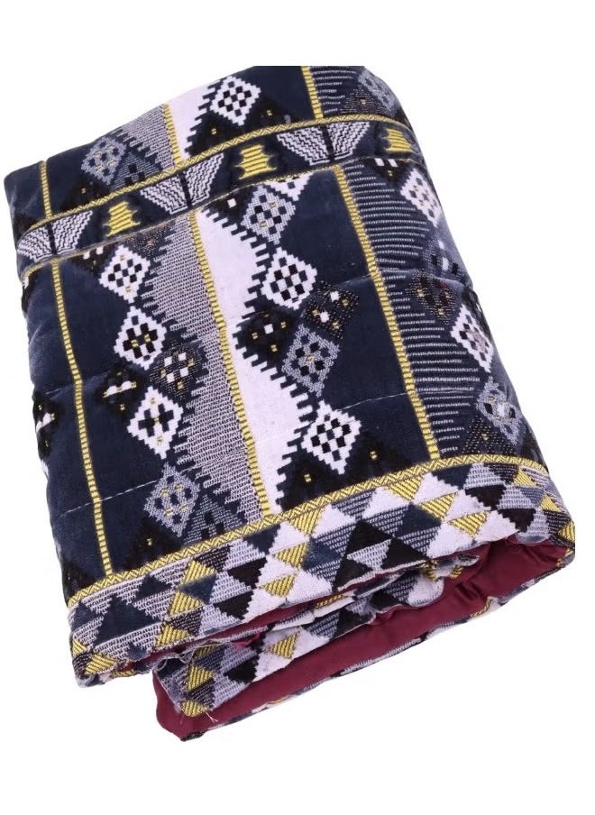 Cady One Soft-touch cotton sleeping blanket made of high-quality natural cotton materials for one person for camping and trekking, size 190*70*6 cm  - Image 3