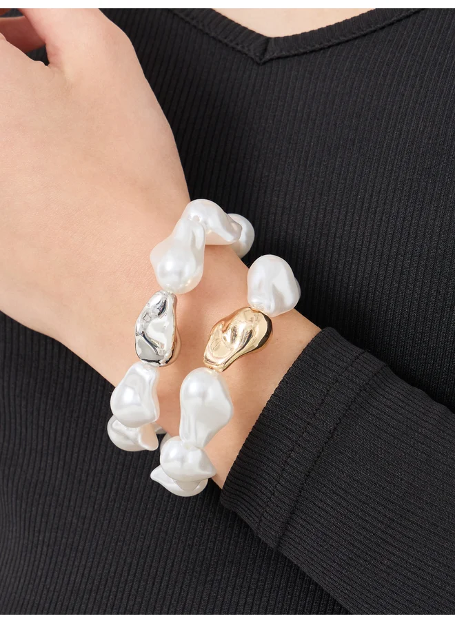 Styli Styli Set of 2 - Faux Pearl Beaded Bracelet