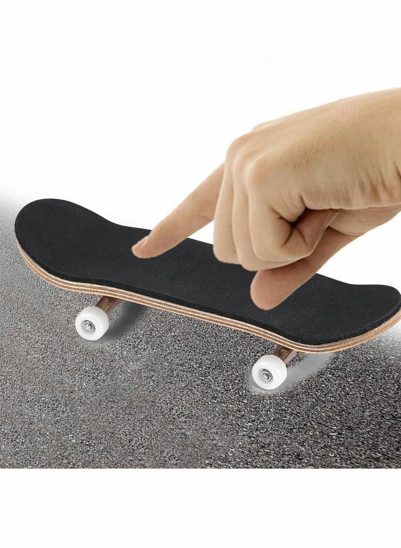 Excefore Finger Skateboard, Alloy Mini Skateboard Deck with Pro Fingerboard Tools and Anti-Slip Pu Pad - Image 3
