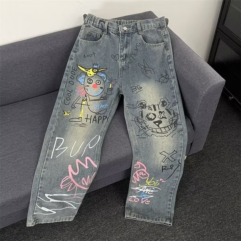 Unisex Casual Daily Denim Jeans - Image 3
