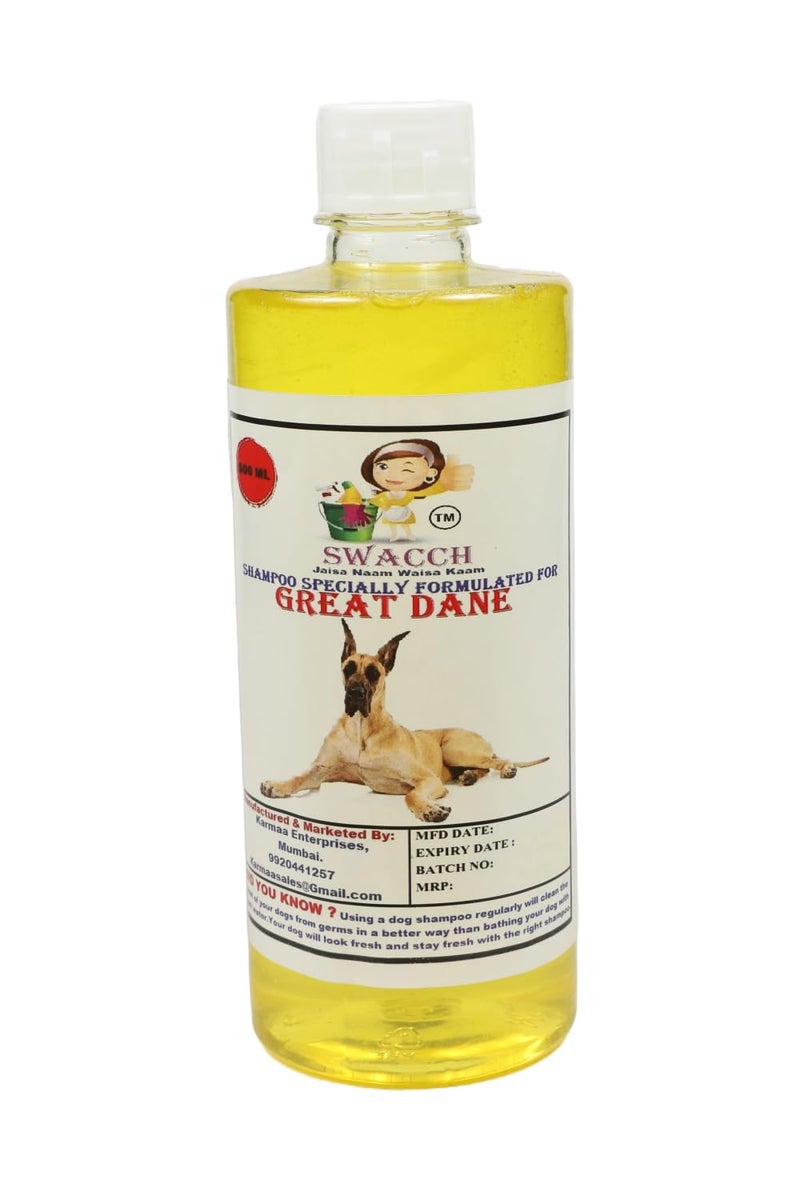 swacch Great Dane Dog Shampoo + Dumbbell Toy I Durable Rubber Dog Toy for Chewing I Playing,Teeth Cleaning & Training Toy I Combo Pack I 500ml Lemon - Image 2