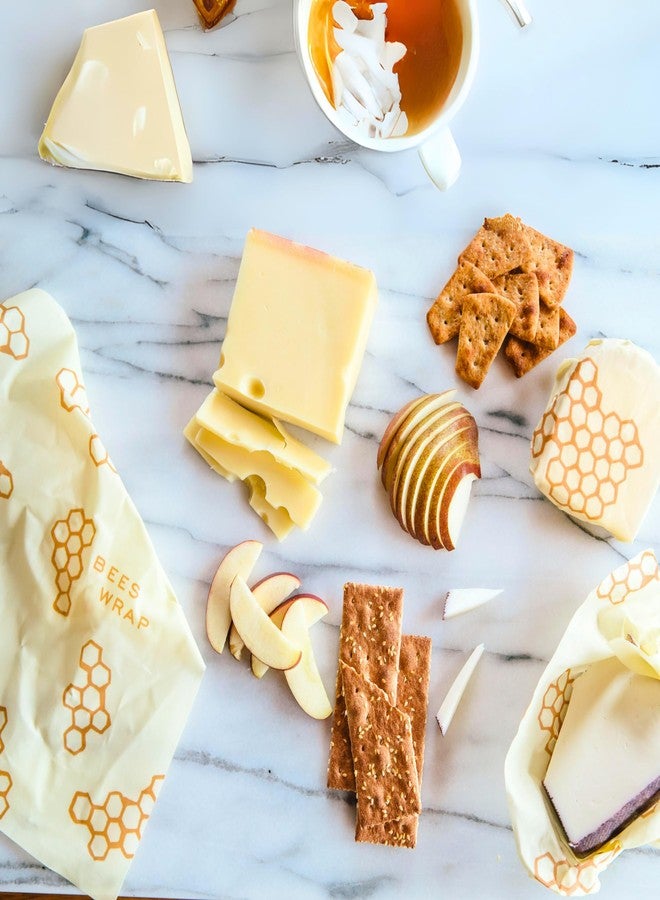 Bee's Wrap Beeswax Wraps for Food - Honeycomb Cut to Size 14x52" Wax Paper Roll - Made in USA Reusable Waxed Paper & Bowl Covers - Organic & Eco-Friendly Alternative to Aluminum Foil & Plastic Wrap - Image 5