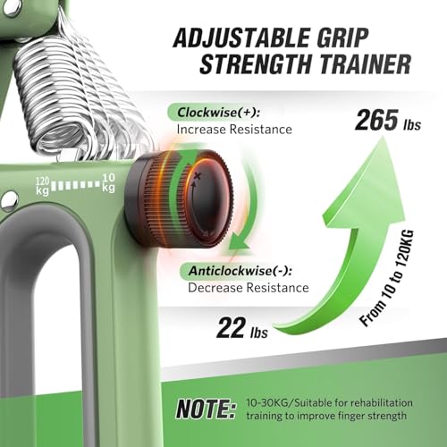 UDKI Blaze Grey Hand Grip Strengthener with Smart Timer & Counter, Adjustable Resistance 10-120kg, O-Shape Non-Slip Handle, Forearm, Wrist, & Arm Exerciser for Muscle Building & Injury Recovery - Image 3