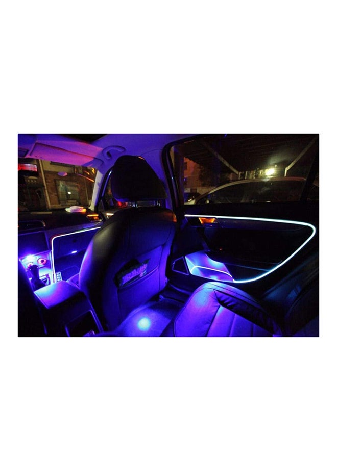 Loquat Car Interior Decor Strip EL Wire Cable With Power Inverter Set - Image 2