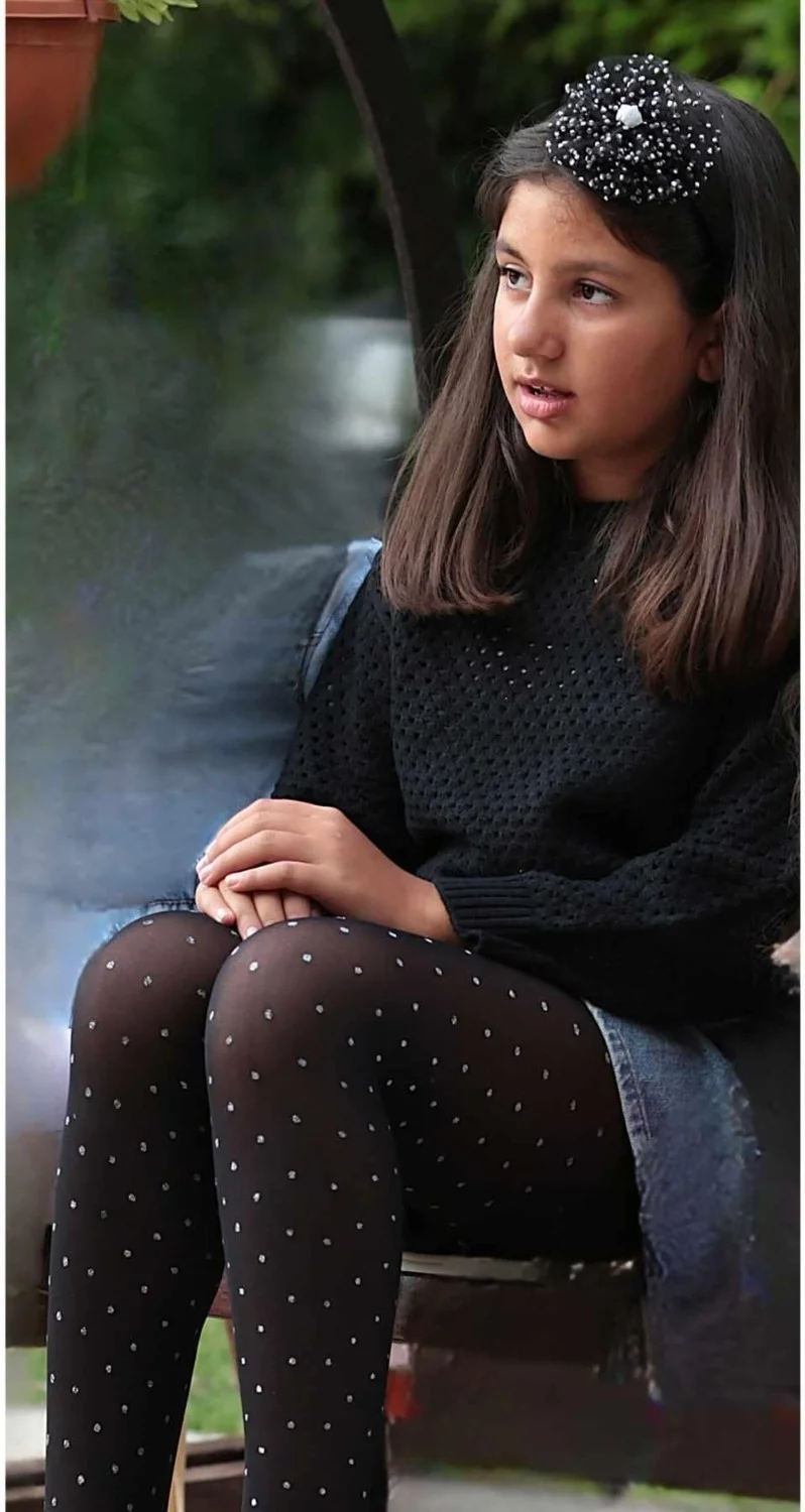 دايمود Puntosim Crowned Children's Tights Black