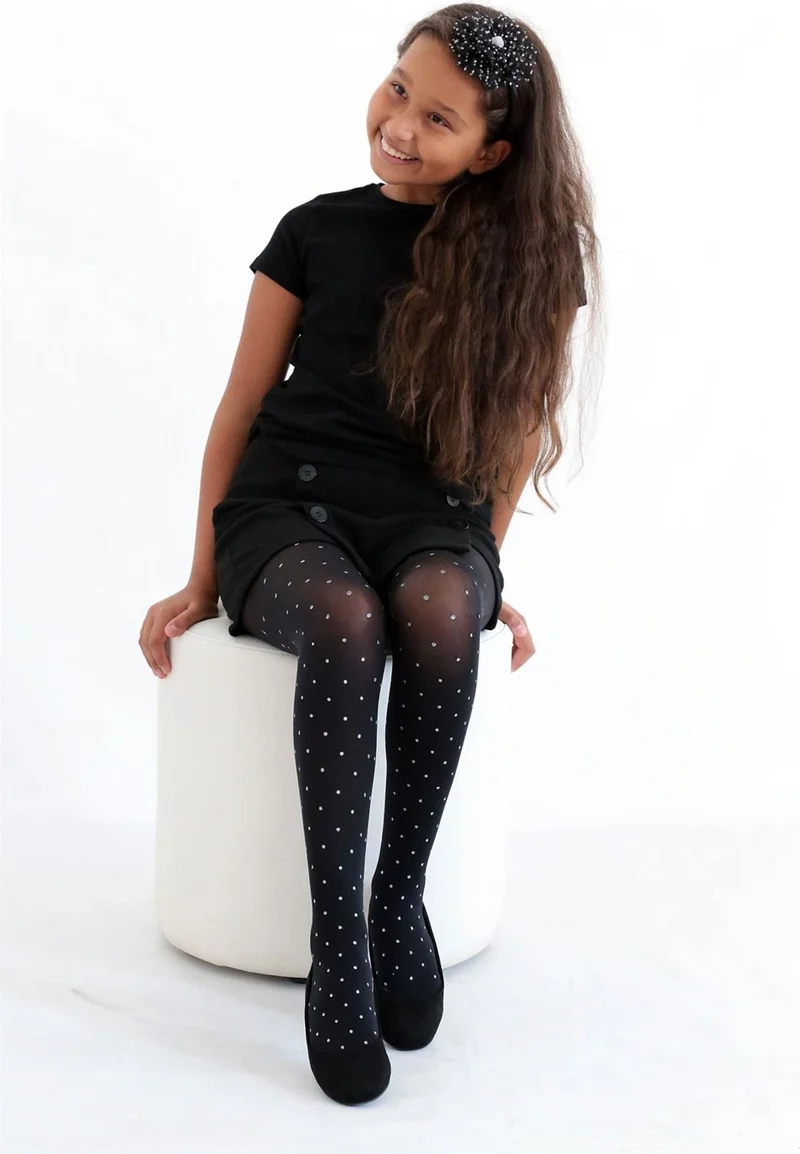 دايمود Puntosim Crowned Children's Tights Black