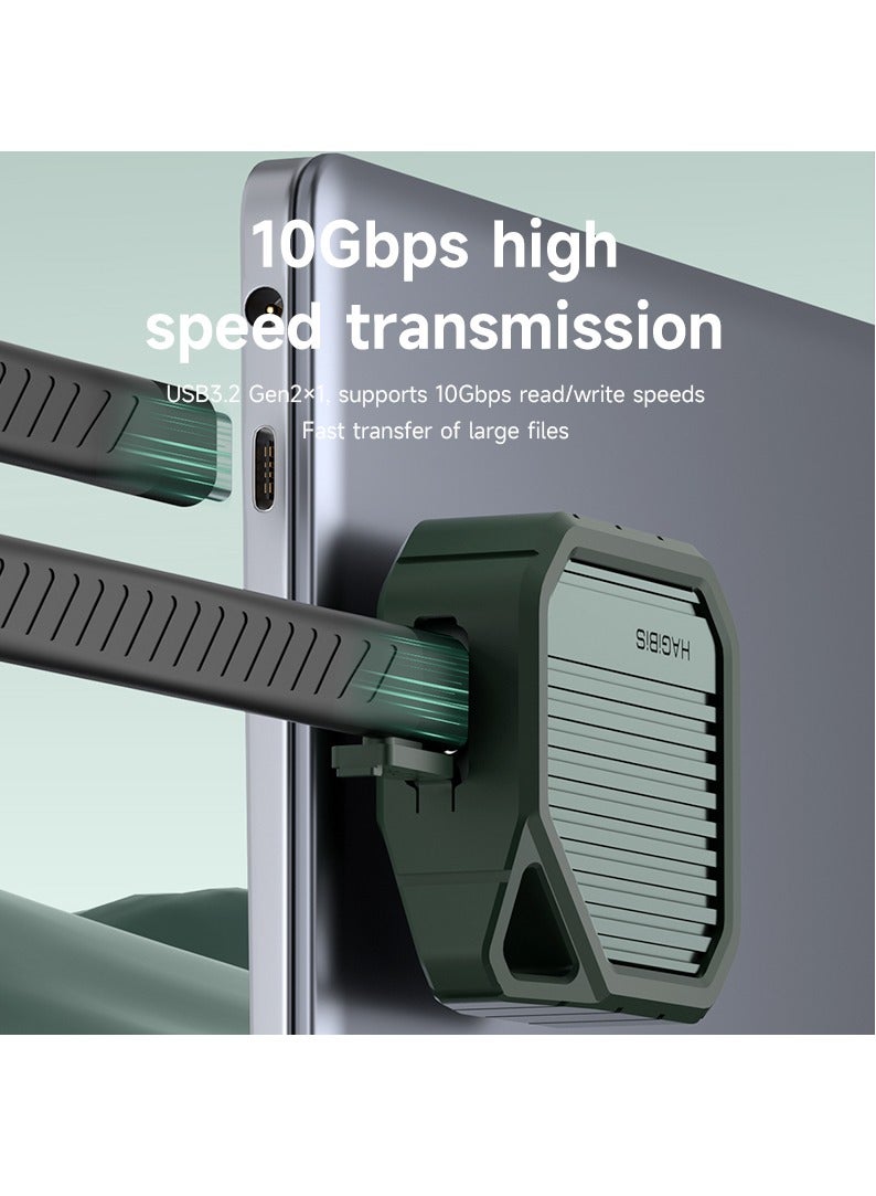 2230 M.2 NVMe SSD Enclosure USB 3.2 Gen 2 10Gbps to NVMe PCI-E M.2 SSD Case External SSD for Laptop iPhone 15 Pro iPad - Image 4