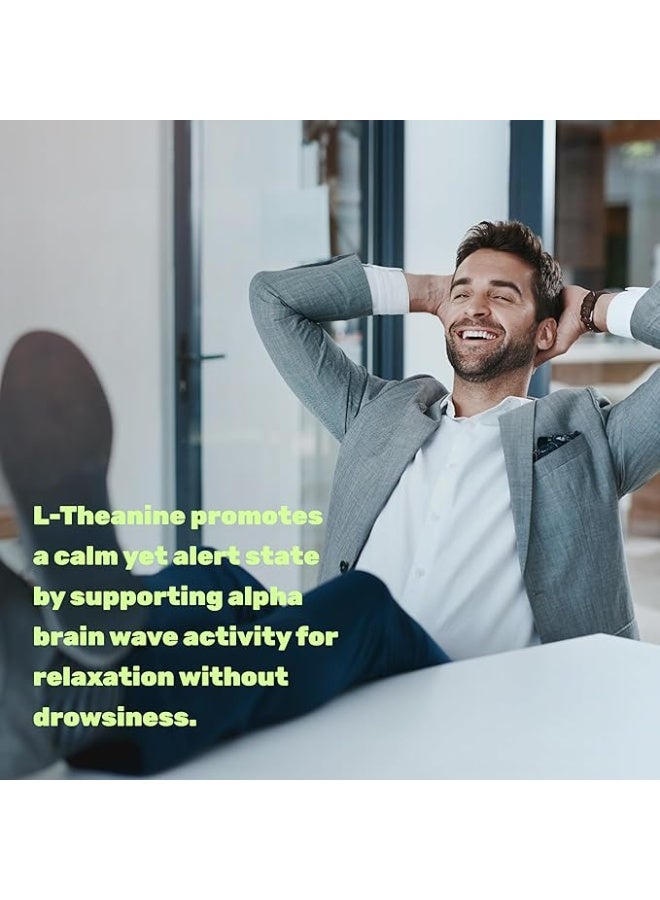 ملحق الصفقة L-Theanine 400 ملغ، 400 كبسولة - مكمل ثيانين فائق القوة - احماض امينية لدعم التركيز والاسترخاء - غير معدلة وراثيا وخالية من الجلوتين - Image 5