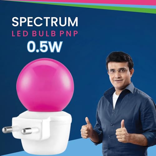 MAGIK Spectrum LED Night Lamp | 0.5W Pink Light | Plug & Play | Energy Efficient | Ideal for Bedroom, Kids Room, Living Room - Image 2