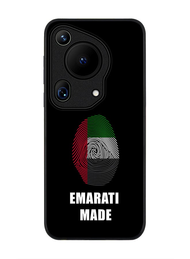 Stylizedd Rugged Black edge case for Huawei Pura 70 Ultra, Slim fit Soft Case Flexible Rubber Edges Anti Drop TPU Gel Thin Cover -  Emarati Made - Image 1