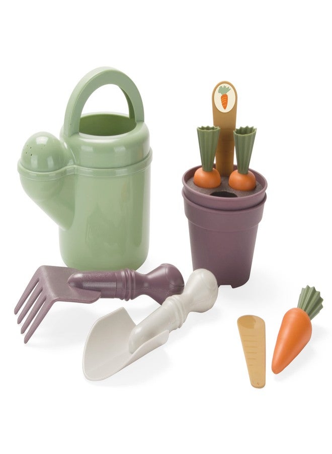 Dantoy: Green Garden - Planting Set - 11pcs, Pretend Play Gardening & Food Playset, Realistic Tool Toys, Recycled Plastic, Kids & Toddlers Ages 2+ - Image 1