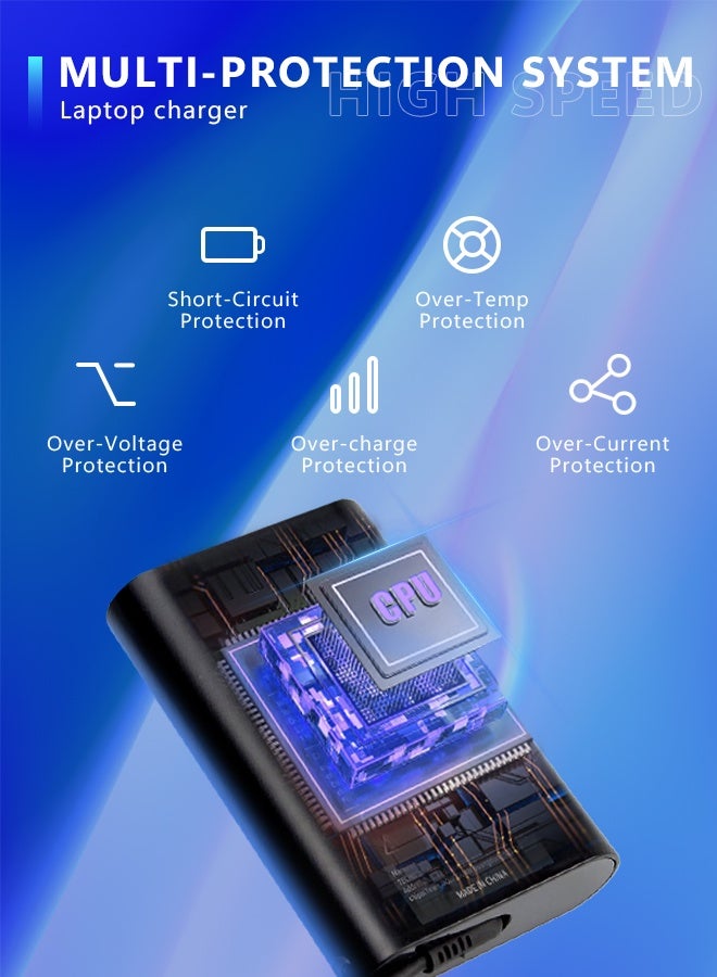 WAEKIL 65W USB C Laptop Charger, Universal Type C Power Adapter Compatible with Dell XPS, Lenovo ThinkPad, HP Spectre/EliteBook, Huawei MateBook, ASUS, Acer, Samsung Galaxy & More - Image 5