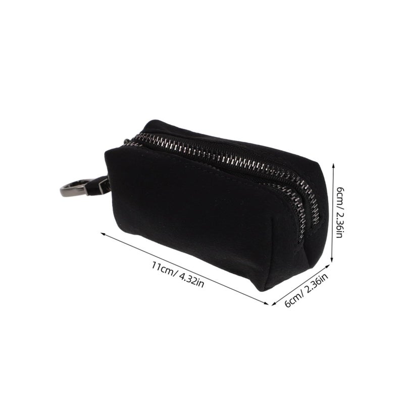 Unisex Zippered Key Case Wallet Pouch Compact Keychain Holder For Car Keys Cards Soft Material Daily Use Travel - Image 2