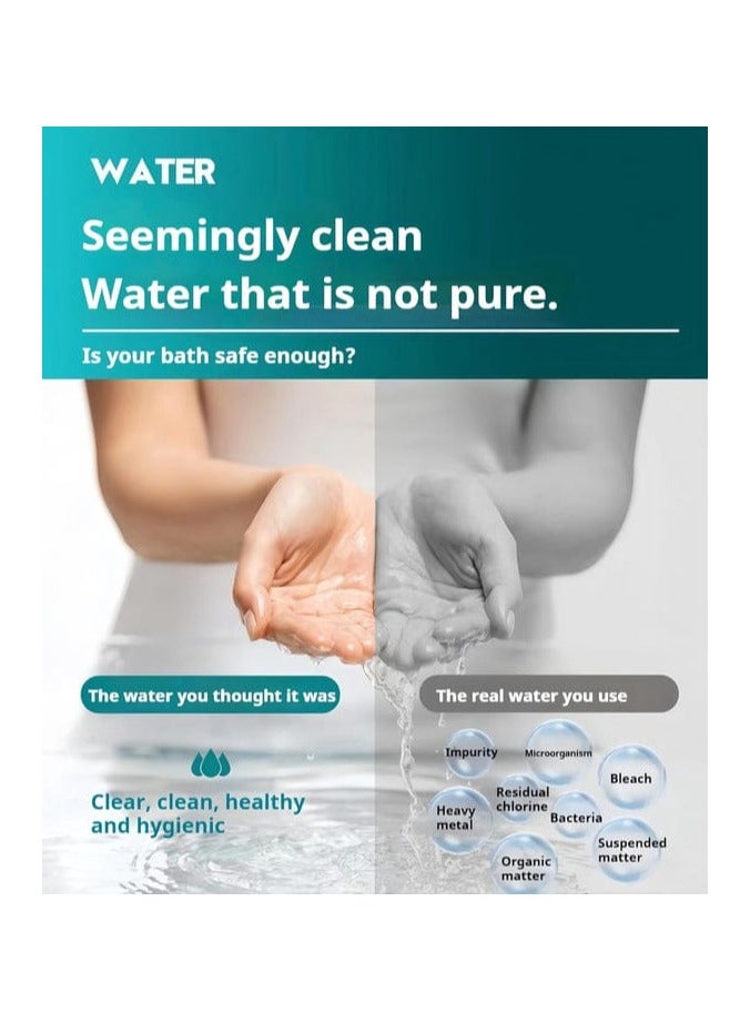 H201 Vitamin C Shower CHERRY BLOSSOMS Filter for hair fall - Water Purifying Shower Head for Healthy Skin & Hair - Image 4