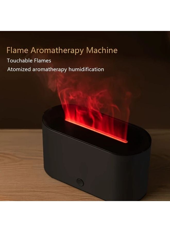 White USB Flame Effect Machine Humidifier Ultra Quiet Auto Shut Off Night Light - Image 5