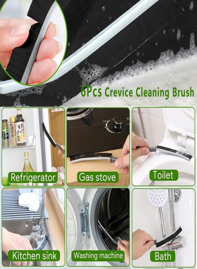 AUDELN Crevice Cleaning Brush - 6pcs Hard Bristle Shower & Bathroom Gap Cleaning Tools - Image 4